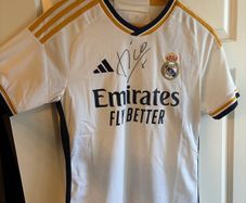 Real Madrid 25/26 Jersey signed by Luis Figo. SMALL