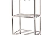 3 Layers kitchen storage and organization Stainless steel dish drainer Multi-layer Kitchen shelf Pan organizer Floor-standing Rack