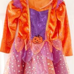 Halloween Pumpkin Fancy Dress with headband (2-3Y)
