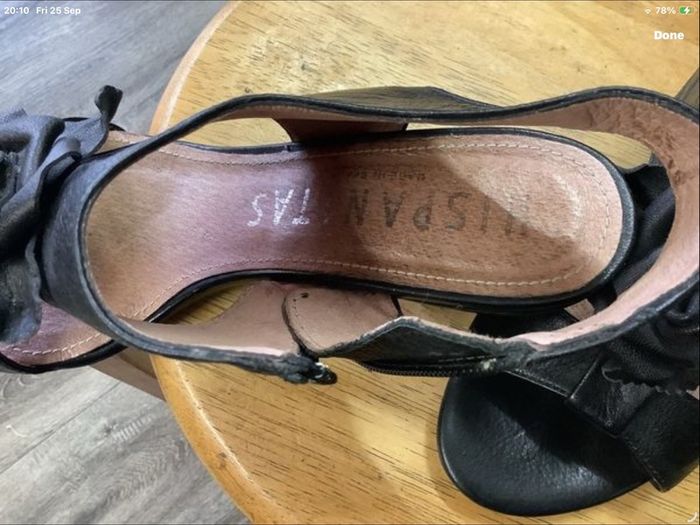 Sandals black leather size 41 (7)