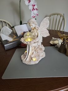 Fairy figurine lights up