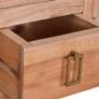 TV Cabinet 110x30x45 cm Solid Mahogany Wood Image 8
