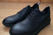 Tommy Hilfiger black leather sneakers,  BRAND NEW,  size 11UK,  price 70