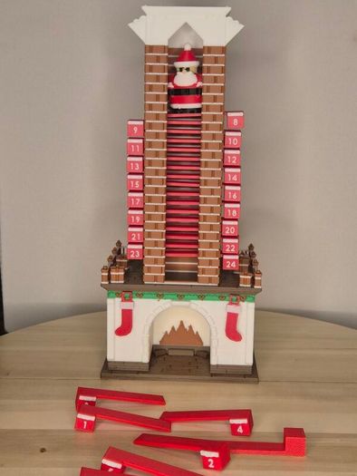 Santa Chimney Advent Calendar