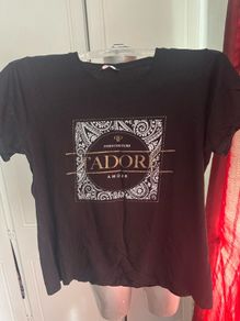 Black J'adore Pep&Co top size UK16/18 EU44/46 Postage included