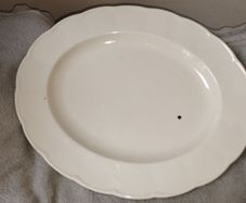 Vintage white serving Platter