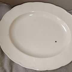 Vintage white serving Platter