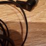 Ultra Max tangle free flat cable earphones with microphone - Black Image 2