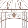 Garden Pavilion Antique Brown 3 m Iron Image 2