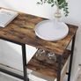 New Industrial Bar Dining Table With Shelves - FREE P&P Image 5