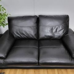 2 seater leather sofa