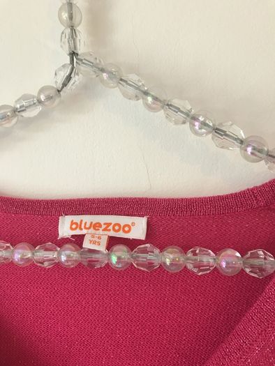 Bluezoo sparkly pink cardigan age  5/6