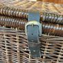 Foldable Vintage Natural Rattan storage chest - dark brown Image 3