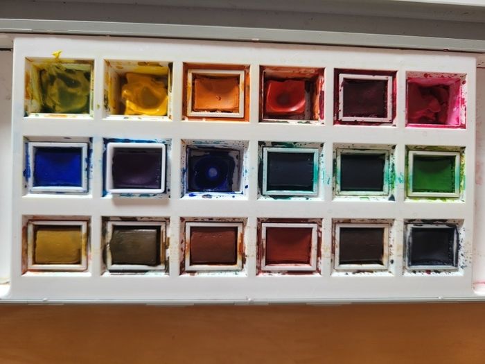Vintage Winsor & Newton watercolours