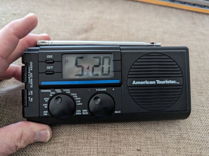 Travel Alarm Clock and AM/FM radio