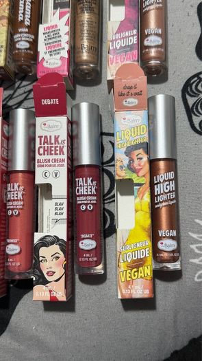 The balm new liquid bronzers, highlighters, blushers new