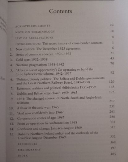 Politics of Cross Border Relations 1925-1969
