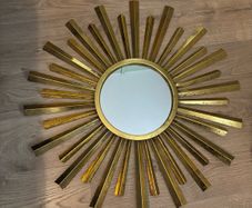 Gold wall mirror