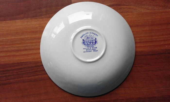 Vintage Woods Ware English Scenery cup and saucer