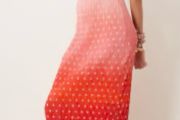 Atom label green maxi gown
