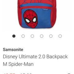 Samsonite Backpack Kids Red Spiderman