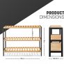 NEW SALE | 3 Tier Natural Bamboo Shoe Rack Easy Assembly & Strong Design Shelf Organiser Ideal for Bedroom,Bathroom,Hallway & Small Spaces Large Capacity Up to 12 Pairs of Shoes(55x70x25cm) Image 5