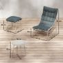 Garden Lounge Chair Set with Footstool & Side Table Image 3