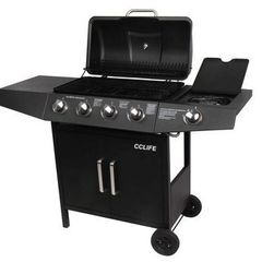Gas Barbecue Grill Trolley 4 Burner