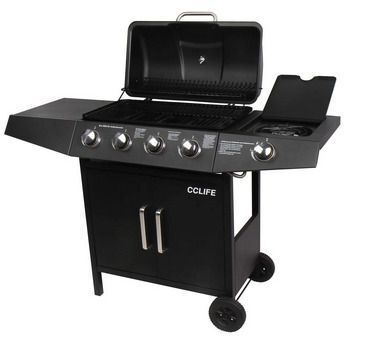 Gas Barbecue Grill Trolley 4 Burner