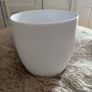 White Ceramic Plant pot (Dia) 24cm Image 4