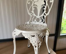 Wrought iron garden chairs