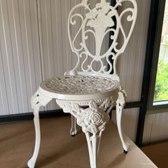 Wrought iron garden chairs