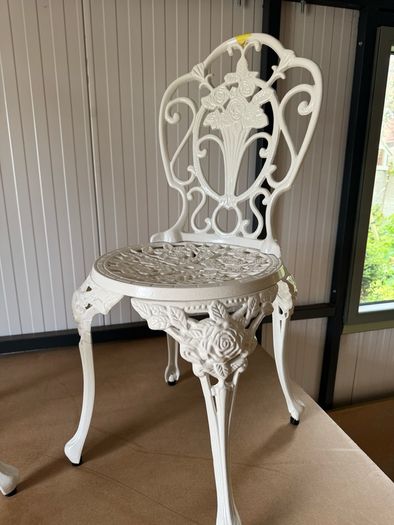 Wrought iron garden chairs