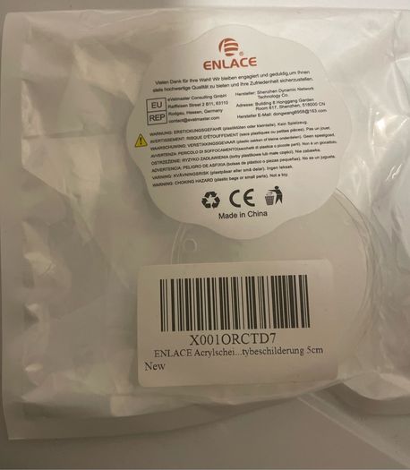 5mm Acrylic discs (17 in pack unused)
