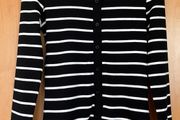 Ladies Black&amp;Cream Striped Top by Brave Soul