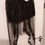 Girls lace and tulle fancy dress black skirt Image 6