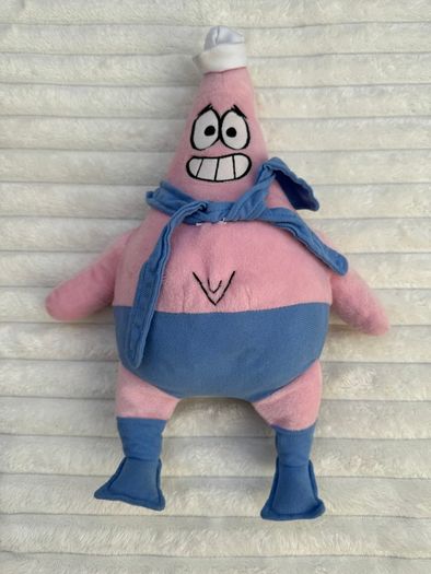 Viacom Spongebob Squarepants Patrick Star Sailor Plush 2010 Nickelodeon Used Please see pictures