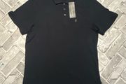 BNWT French Connection Mens Marine/Gunmetal Polo Tee Shirt Size Large