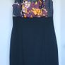 Ladies Black Dress with silk top  by Elie Tahiri Image 2