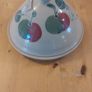 Stunning Large and Heavy Irish Studio  Pottery Hand-Potted and Hand-Painted Cheese Dome and Underplate By Ballydougan Pottery, Armagh, Northern Ireland, Apple Pattern, Excellent Condition Image 8
