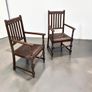 Antique Carver Chairs x 2 - Oak Image 7