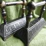 Antique Pair of Cast Iron and Brass Fire Dogs Image 4