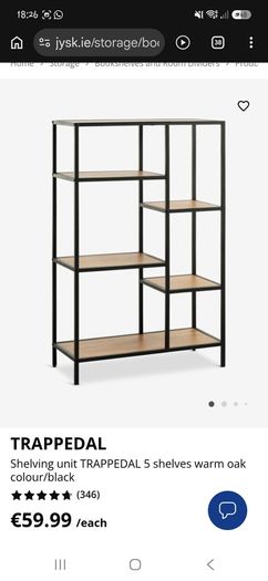 Jysk shelving unit