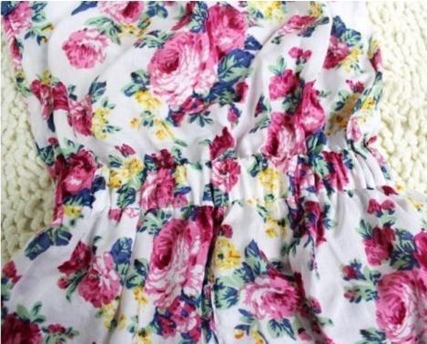 New Girls Floral Jumpsuit Short Playsuit Summer Size 5-6 yrs