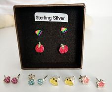 Girl's NEW Silver Earrings