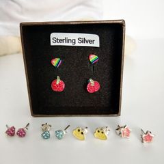 Girl's NEW Silver Earrings