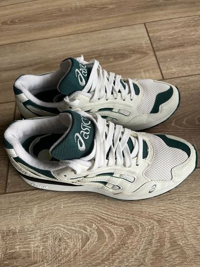Asics TN782 White & Green Retro Sneakers - Size UK 7 / EU 40.5