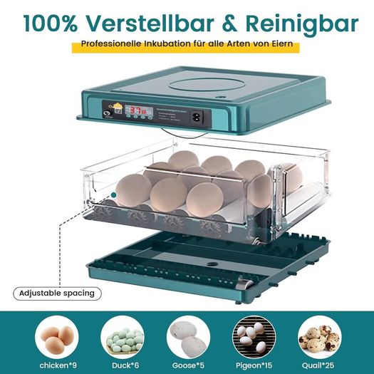 6-20 Eggs Eggs Automatic Turning, Humidity Control, Temperature Control:AVAILABLE FOR COLLECTION
