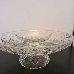 3 x Crystal Glass Serving Dishes