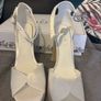 Lipsy White Satin Platform Heels Image 2